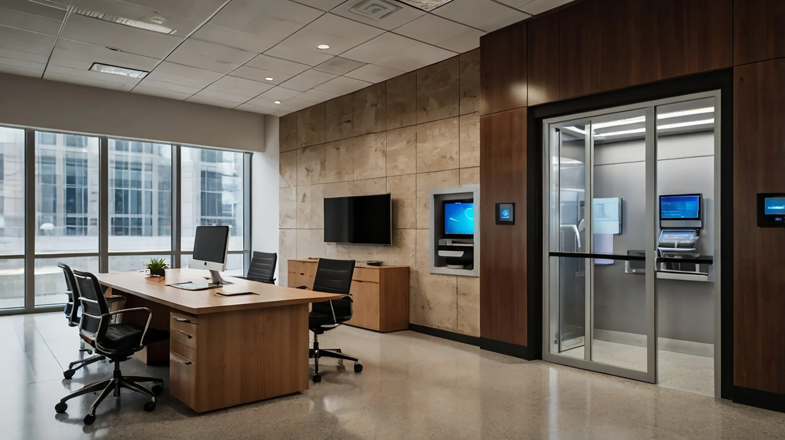 A beautiful modern safe room
