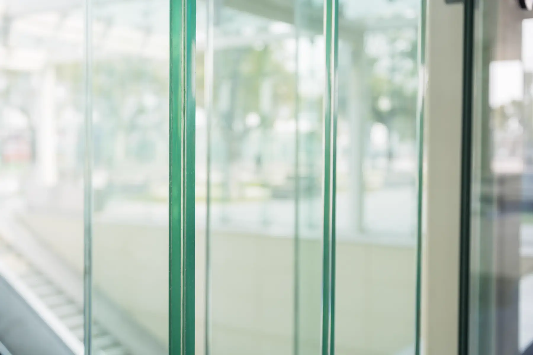 The corporate security glass with blast film added