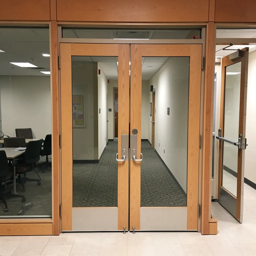 Bullet resistant safe doors with Wooden frame