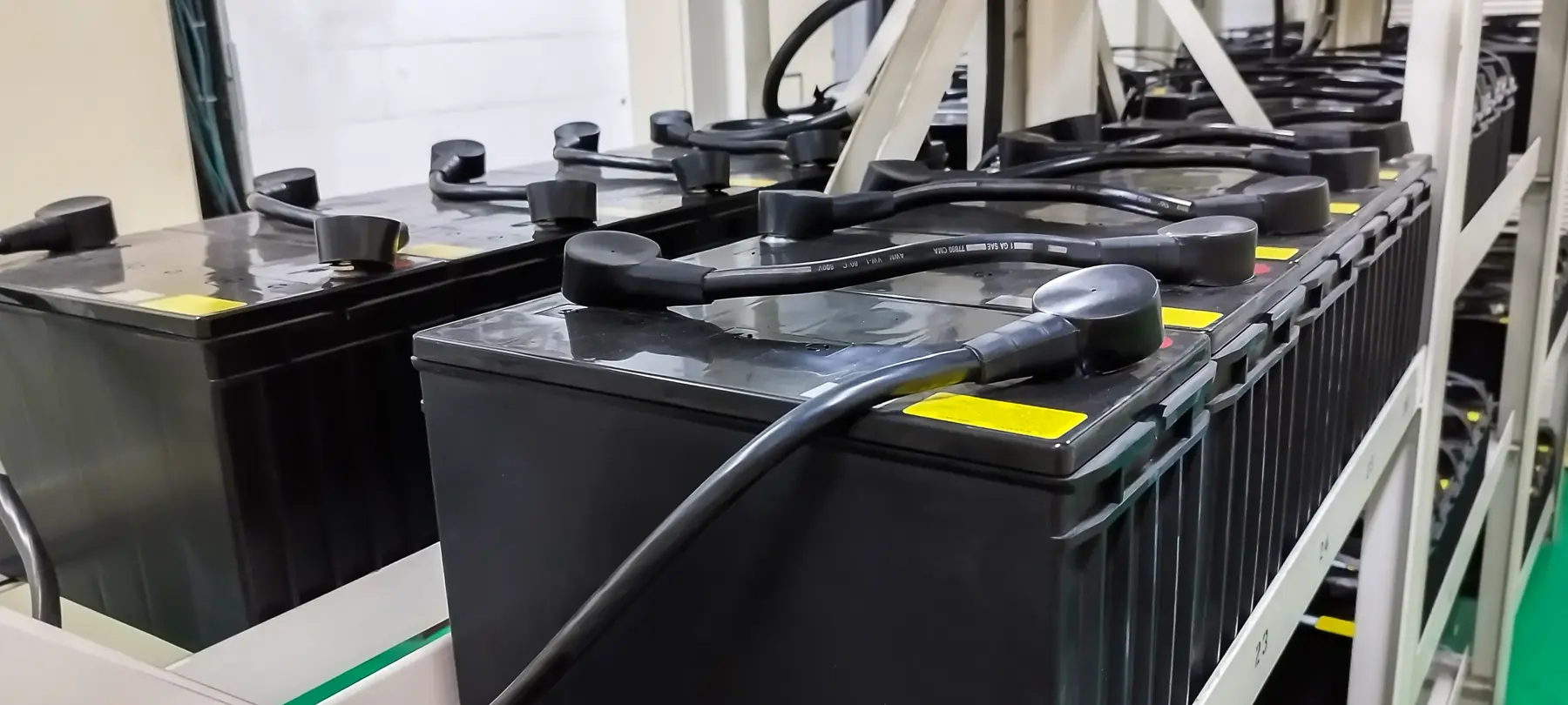 The battery operating area with air filtration units installed