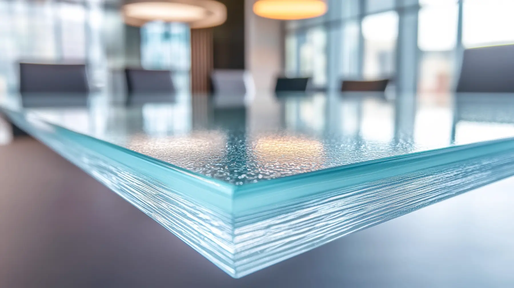 The ballistic glass with perfectly cutted