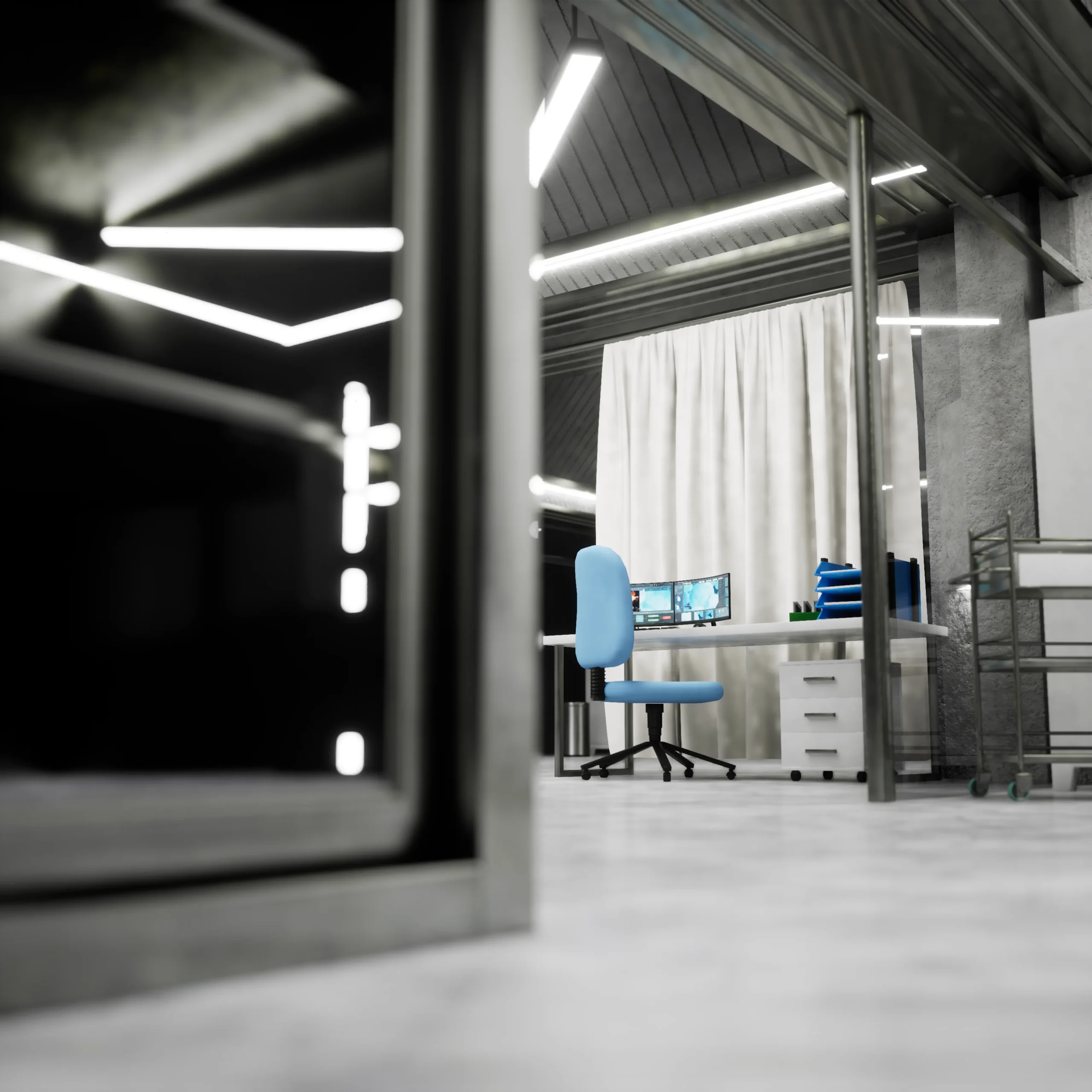 A beautiful modern corporate safe room