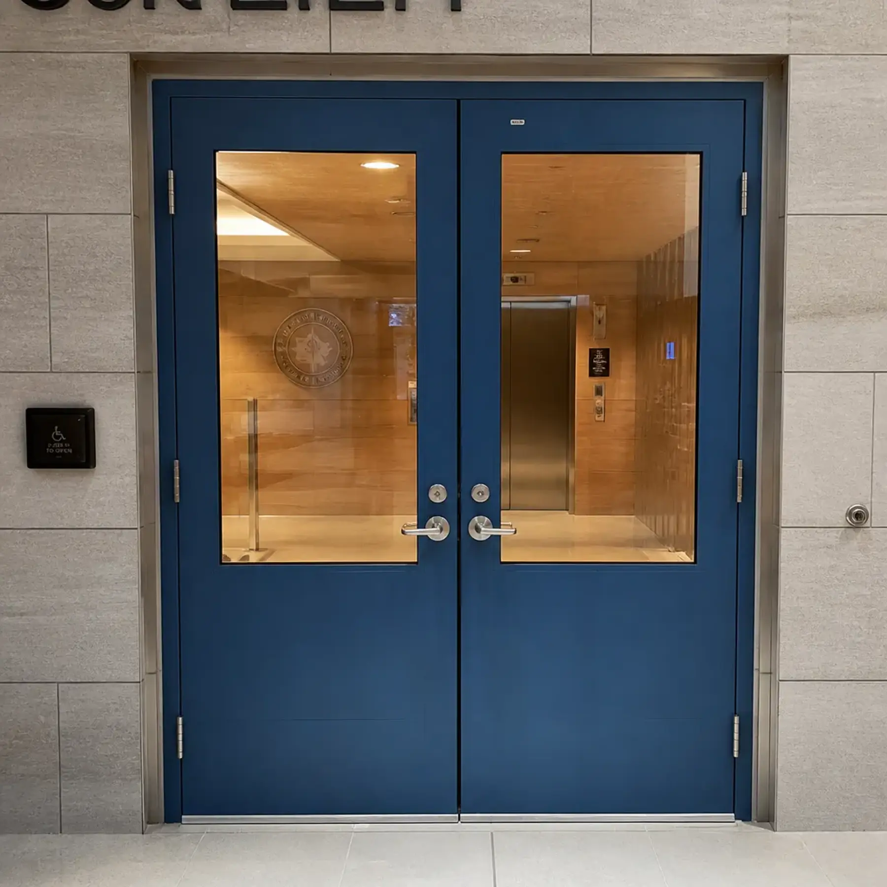The security doors steel with ballistic protection